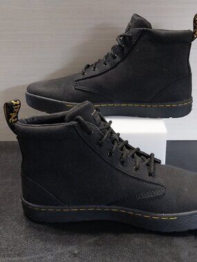 Dr. Martens Cairo Chukka Boots Black Canvas SoftWair Lace Up Men's Size 11